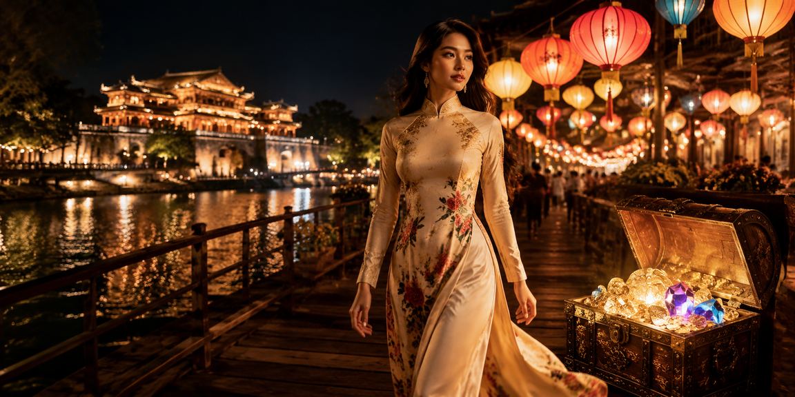 Người dùng tại chợ đêm Huế tìm hiểu cá cược thể thao và chương trình đăng ký